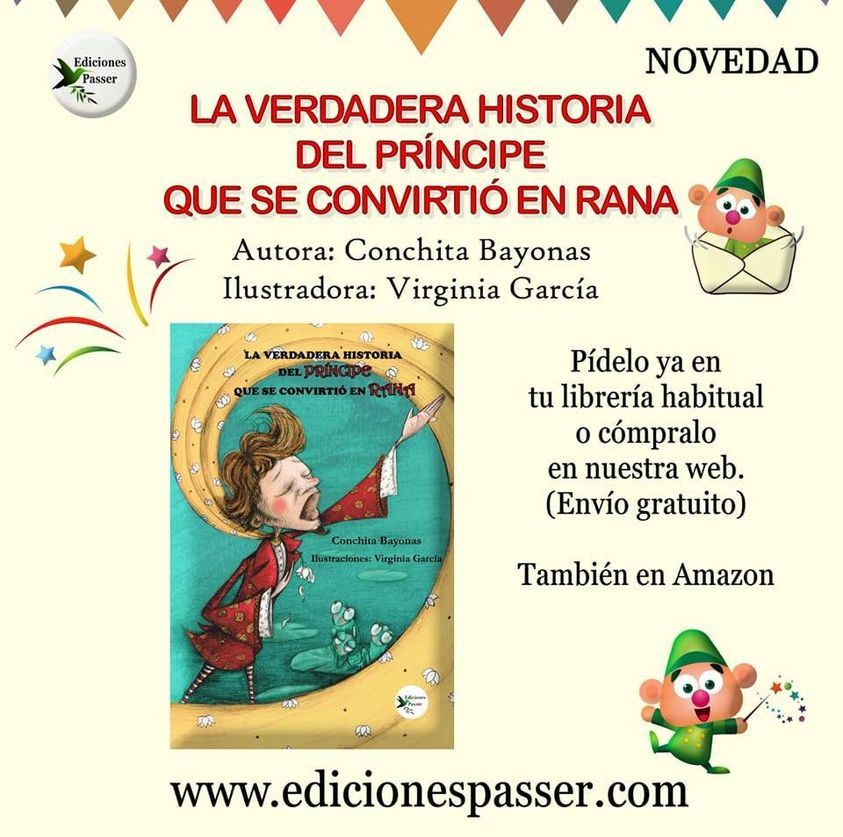 Otra vez tenemos con nosotros el cuento "La verdadera historia del príncipe que se convirtió en rana". Espero que os guste.
edicionespasser.com/store/product/…