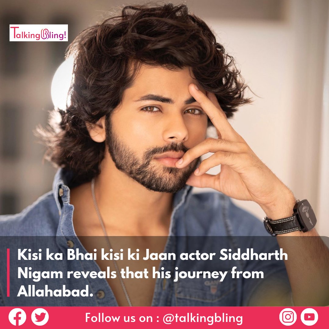 talkingbling's tweet photo. Kisi ka Bhai kisi ki Jaan actor #SiddharthNigam reveals that his journey from Allahabad.
.
Read full article : Link in Bio
.
.
.
#siddharthnigam #siddharthnigamfans #kisikabhaikisikijaan #salmankhan #amirkhan #actor #celebrity #celebinterviews #bollywoodnews #talkingbling https://t.co/VlzxJpxAxR