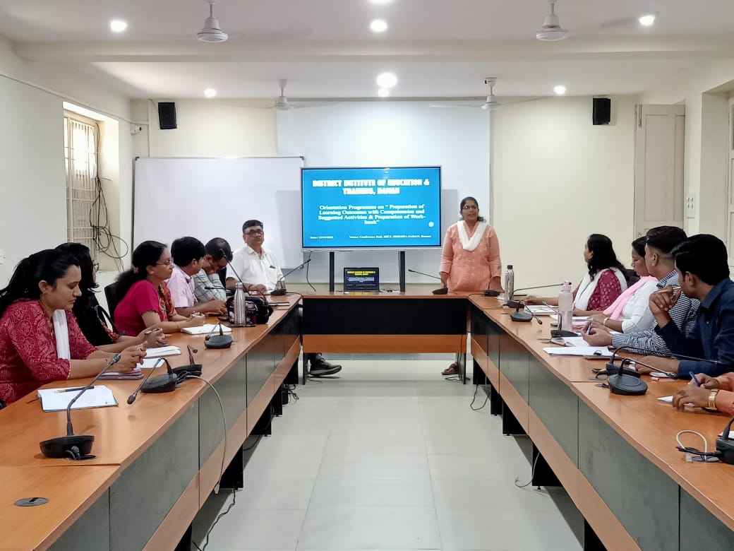 DietDnhdd's tweet photo. "DIET Daman conducted an orientation on the preparation of an annual syllabus, mapping it with learning outcomes, and pre-planning the development of LEP workbooks for classes 6th, 7th, and 8th. The team of @BrcDaman @BRCKhanvel #BRCsilvassa  &amp; BRPs participated" @SamagraDNHDD https://t.co/tb4C7hcsgu