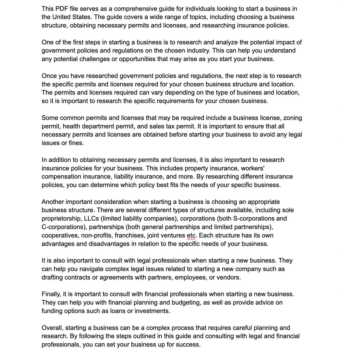 sawao_developer's tweet image. BabyGPT

目的 : Starting a business in the United States
最初のタスク : Put together all info i need to start a business in the US

出力結果をPDFにして、それをchatPDFに2000文字で要約してもらった

chatPDFがひたすら便利

#chatPDF
#babyGPT