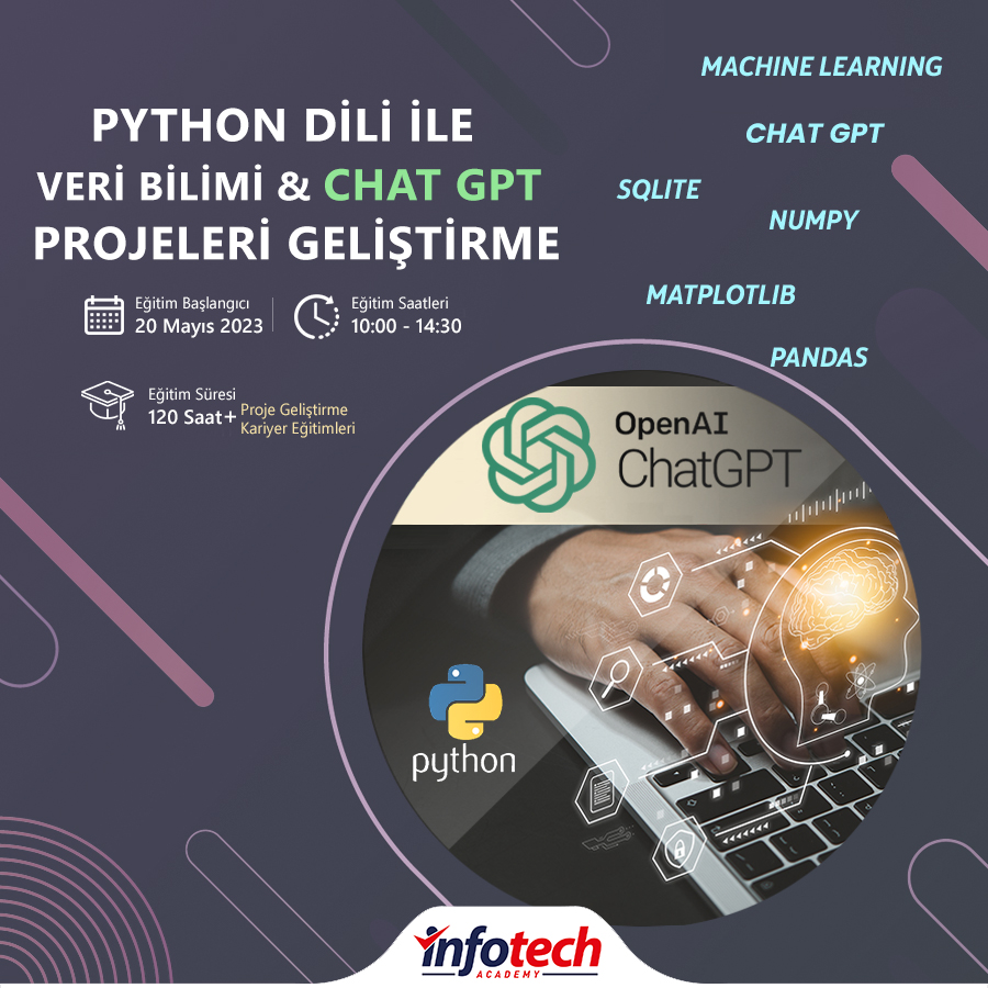 infotechakademi's tweet image. Python İle Veri Bilimi ve ChatGPT Projeleri Geliştirme Eğitimimiz Başlıyor. 

Detaylı Bilgi İçin: infotechacademy.com.tr/egitim/python-…

#chatgpt #openai #pythoneğitimi #yapayzekaeğitimi #makineöğrenmesi #yazılımkursu #infotech