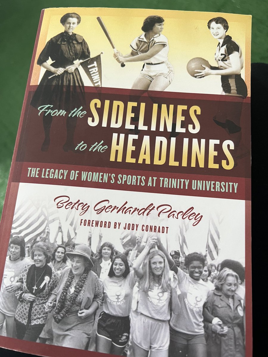I can’t wait to moderate a panel at 10 am with the author of this book, Betsy Pasley, Coach Becky Guyer and Mayor @Ron_Nirenberg. #sabookfest