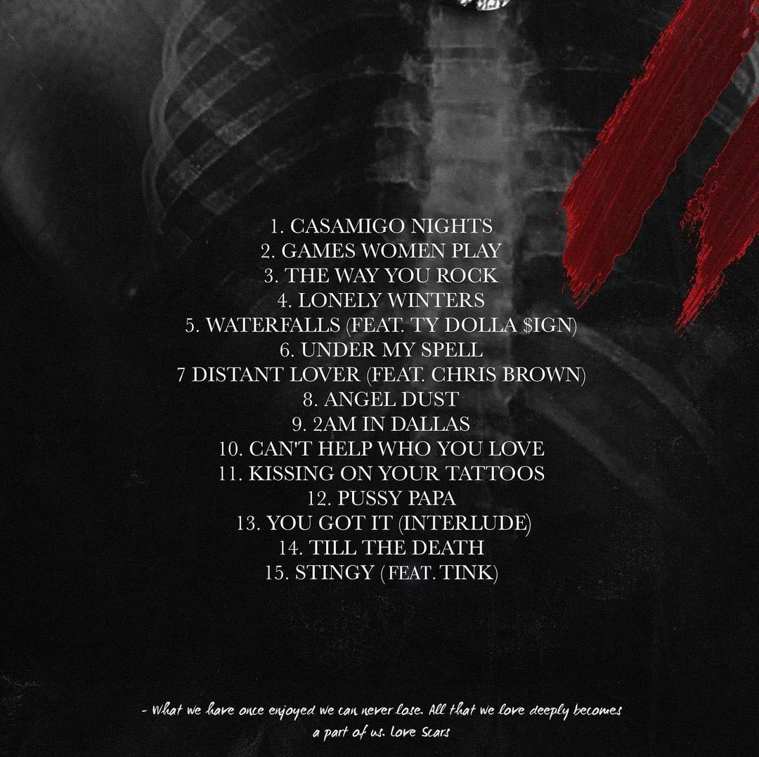 New <a href="/_YungBleu/">Yung Bleu</a> album “Love Scars 2” out now! Tracks #9 #11 #12 produced by me.

#15 produced by me and <a href="/_Hitmaka/">HitMaka!</a>