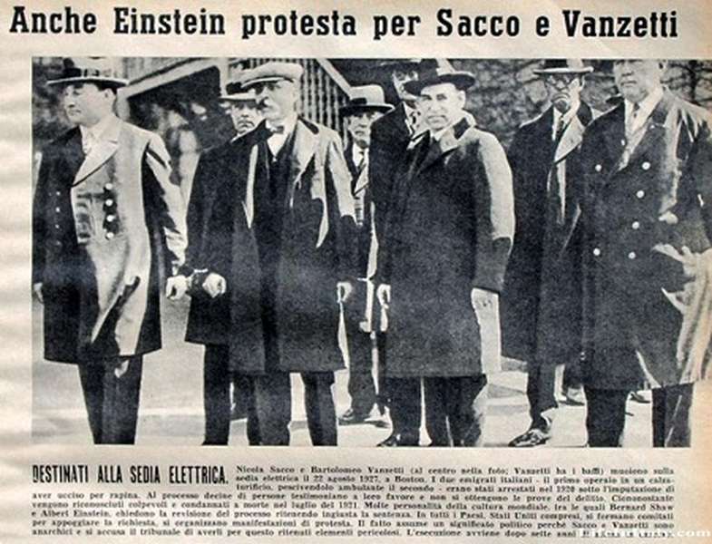 R.I.P.
Ferdinando Nicola Sacco (Torremaggiore, 22 aprile 1891 – Boston, 23 agosto 1927).
Bartolomeo Vanzetti (Villafalletto, 11 giugno 1888 – Boston, 23 agosto 1927).
Sono stati due attivisti e anarchici italiani.
#AccaddeOggi #15aprile #IoNonDimentico #SaccoVanzetti