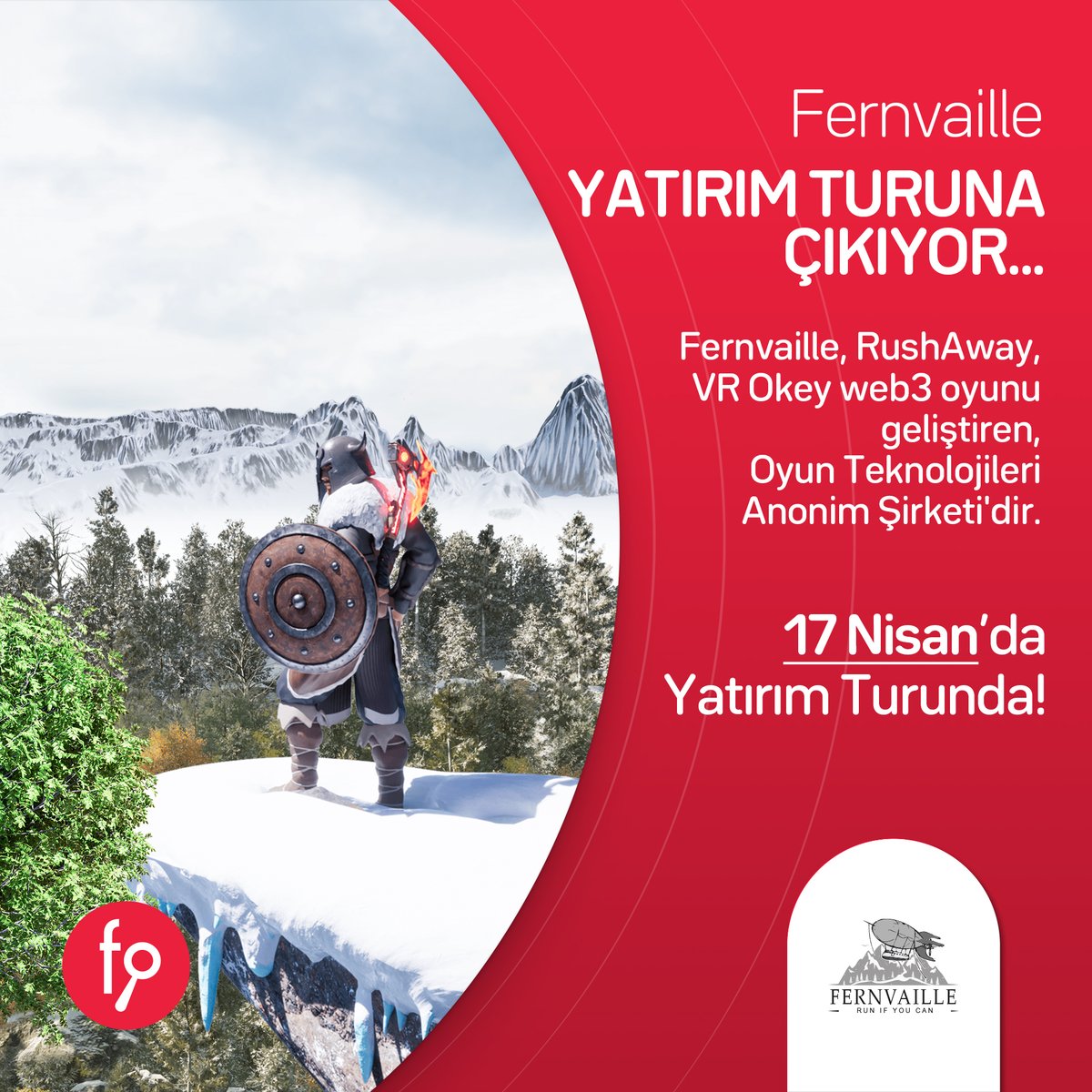 fonbulucu's tweet photo. RushAway (Fernvaille)  Yatırım Turuna Çıkıyor
Yatırım Turu 17 Nisan 2023 Pazartesi Saat 10:00'da başlayacak
Oyun teknolojileri girişimi RushAway'i ( https://t.co/V6BpQBrrq0 ), kampanya linkinden inceleyebilirsiniz. https://t.co/ef05AQTSoN
