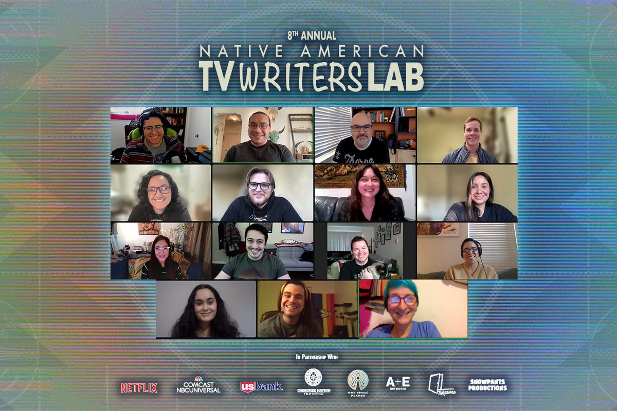 AllianceNative's tweet photo. 8th Annual #NativeAmerican #TV Writers Lab Kicked Off!
12 incredible Native writers = 12 new scripts!
Thx @Netflix @NBCUniversal @usbank @AENetworks @cherokeefilm #OneSmallPlanet #Threshold #SnowpantsProds
App for the 3rd Annual Native Writers Seminar: https://t.co/o39G0RxBxJ https://t.co/XJIsPbm1Ol