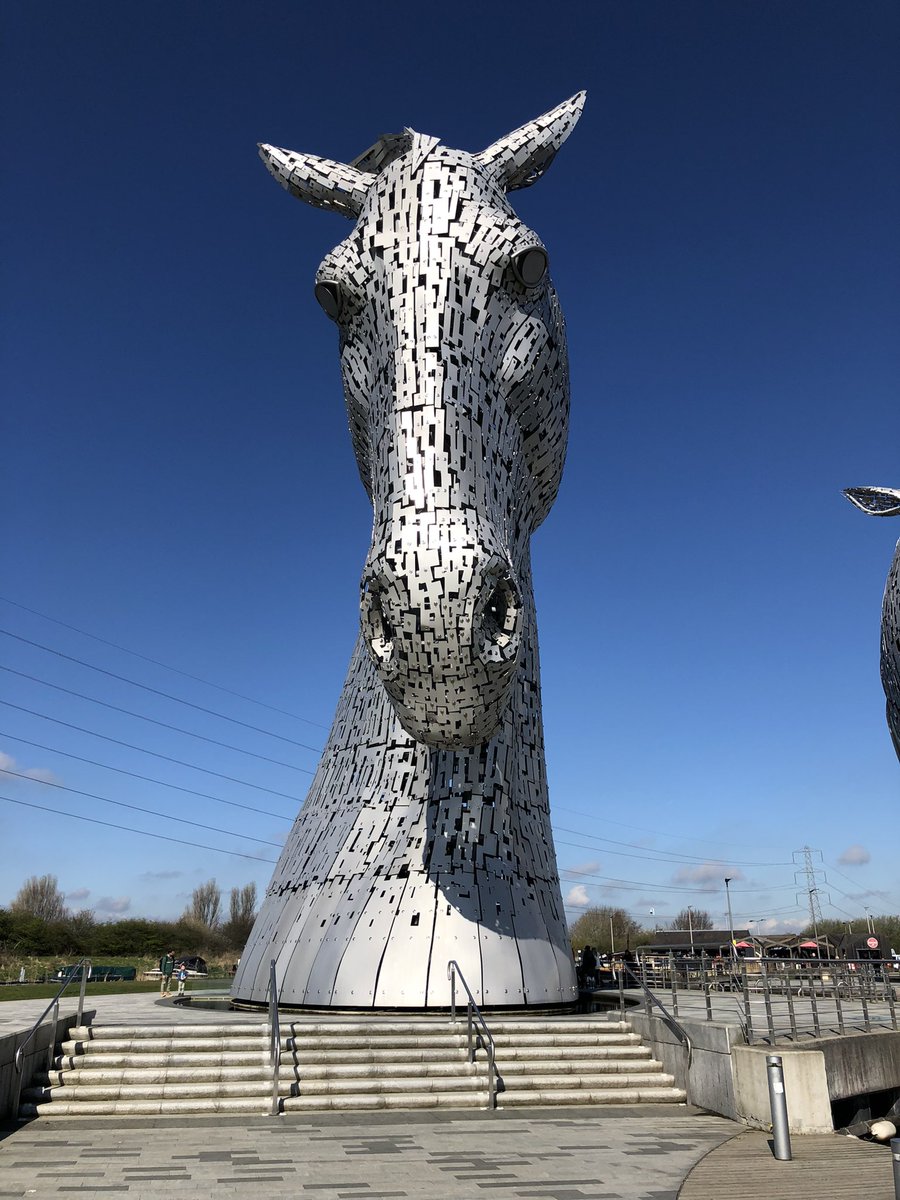 SILVERSCAN1A's tweet photo. Another tick on the bucket list today. Finally got to visit The Kelpies @HelixFalkirk, absolutely stunning, such a feat of design and engineering. #helixfalkirk #thekelpies #andyscott #visitscotland https://t.co/eK5gduWPMp