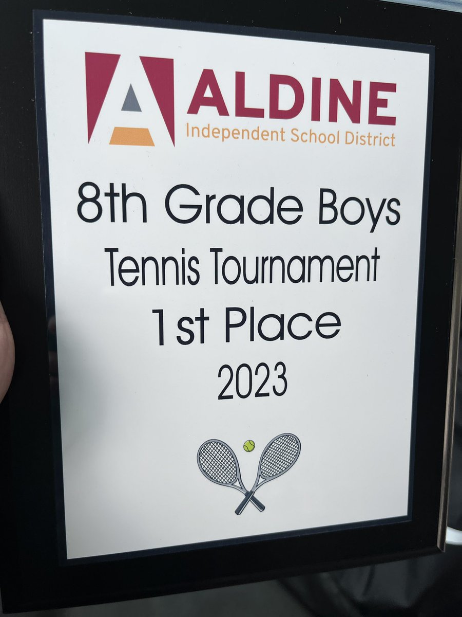 Our 8th Grade Boys Tennis team are officially CHAMPIONS! Way to go Sharks! Great season