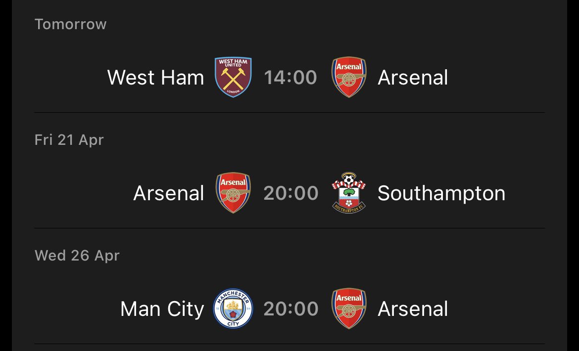 Rory_Talks_Ball's tweet photo. Man City don’t play again in the Premier League until they face us on the 26th

We HAVE to win the next 2, and go into that game 9 points clear to put as much pressure on as possible https://t.co/rGCS4YsPJl
