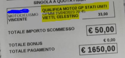 betpusher's tweet photo. Giusto per far capire chi comanda sul Motorbetting

#AmericasGP #Moto2 #Vietti https://t.co/Gewps9zuiN