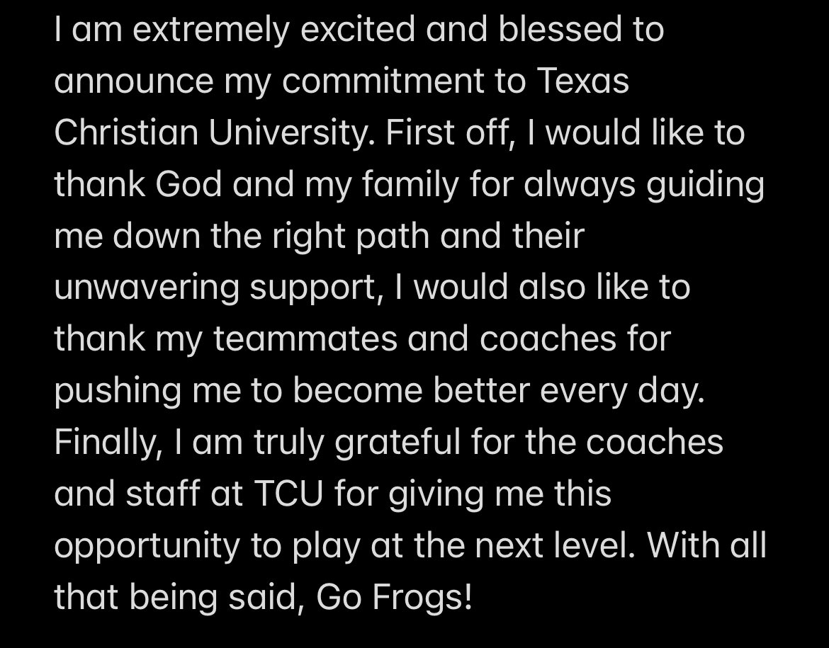 #Committed #DFWBig12Team #GoFrogs