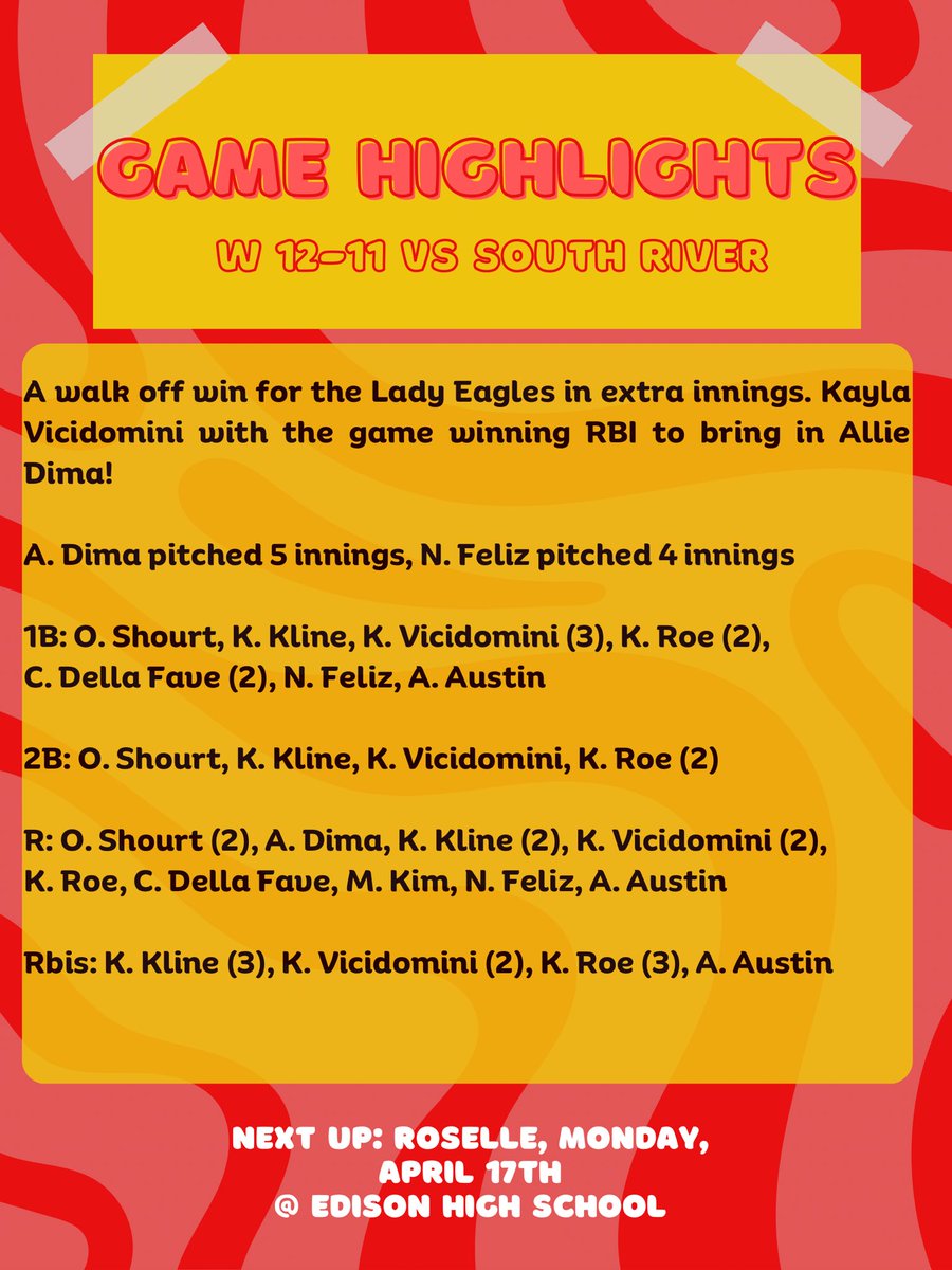EHS_Softball1's tweet photo. 🥎🔥Player of the Game &amp; Game Highlights🥎🔥 https://t.co/xyNcaS7Z9w