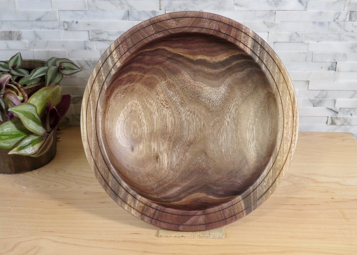 Excited to share the latest addition to my #etsy shop: Walnut Platter (9 inches) - No. 211 etsy.me/3oexTC0 #wood #plasticfree #foodsafe #saladbowl #woodbowl #handmadewoodbowl #uniquewoodbowl #kitchenbowl #uniquewoodengifts