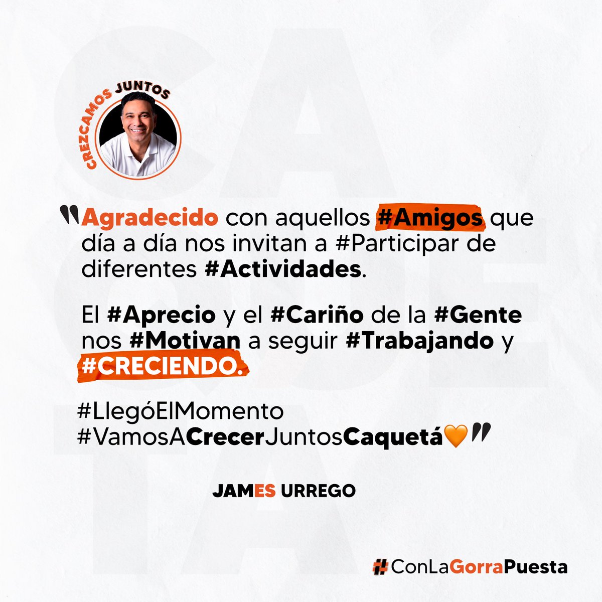 EsJamesUrrego's tweet photo. Agradecido con aquellos #Amigos que día a día nos invitan a #Participar de diferentes #Actividades.
El #Aprecio y el #Cariño de la #Gente nos #Motivan a seguir #Trabajando y #CRECIENDO.
#LlegóElMomento
#VamosACrecerJuntosCaquetá 🧡 https://t.co/Hp7LIC2oAo