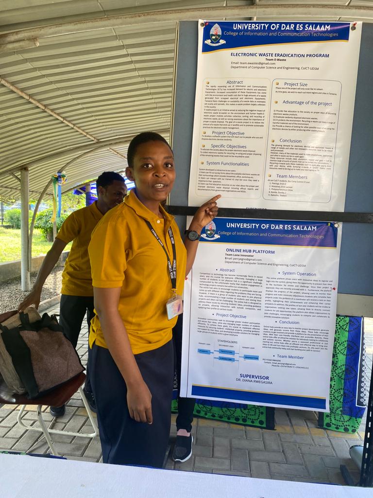 team_ewaste's tweet photo. We participated in the 8th UDSM Research and Innovation Week exhibition held on 12th to 14th April, under the theme "Impactful for Social-Economic Well-Being in Tanzania." We were showcasing our electronic waste eradication program. https://t.co/YBHueqPKok