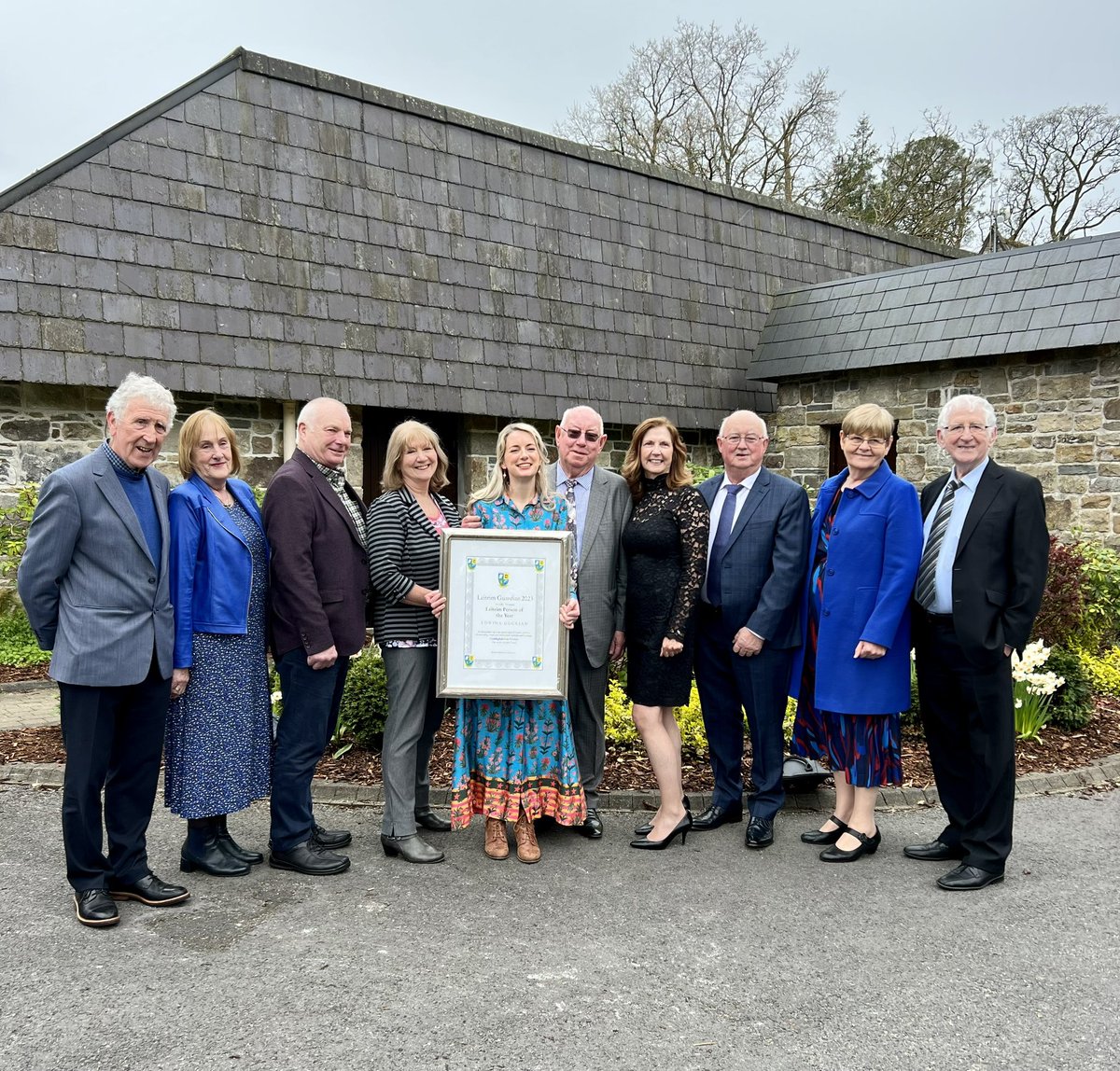 EdwinaGuckian's tweet photo. It is a massive honour to be chosen as Leitrim Person of the Year by the Leitrim Guardian &amp; to be celebrated by the people of my own county. So proud to represent Leitrim for you this year. Míle buíochas Leitrim Guardian team, Pat Gallagher &amp; all my family &amp; friends today. 💚💛 https://t.co/yn6tdvfTdT
