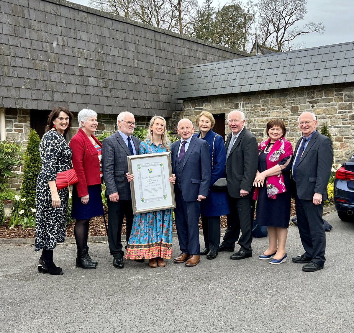 EdwinaGuckian's tweet photo. It is a massive honour to be chosen as Leitrim Person of the Year by the Leitrim Guardian &amp; to be celebrated by the people of my own county. So proud to represent Leitrim for you this year. Míle buíochas Leitrim Guardian team, Pat Gallagher &amp; all my family &amp; friends today. 💚💛 https://t.co/yn6tdvfTdT