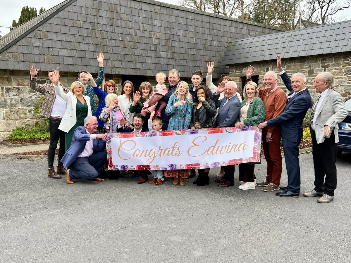 EdwinaGuckian's tweet photo. It is a massive honour to be chosen as Leitrim Person of the Year by the Leitrim Guardian &amp; to be celebrated by the people of my own county. So proud to represent Leitrim for you this year. Míle buíochas Leitrim Guardian team, Pat Gallagher &amp; all my family &amp; friends today. 💚💛 https://t.co/yn6tdvfTdT