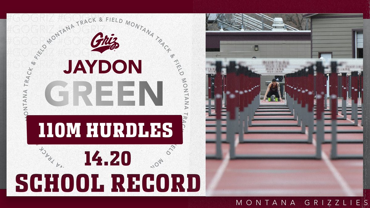 MontanaGrizTFXC's tweet photo. 𝙉𝙀𝙒 𝙎𝘾𝙃𝙊𝙊𝙇 𝙍𝙀𝘾𝙊𝙍𝘿!

Jaydon Green nearly had it Thursday. He pulls it off Saturday, breaking a school record that had stood since 1970! #GrizTF #GoGriz https://t.co/Ji7lNyhasR