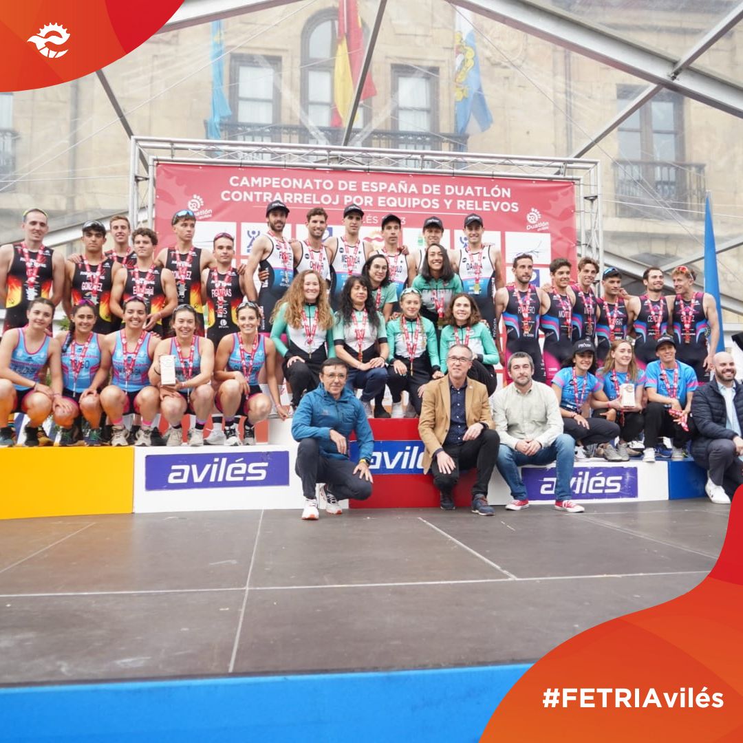 FETRI (@triatlonsp) on Twitter photo CEA Bétera fem y Peñota Dental Alusigma masc ganan Campeonatos de #España de #Duatlón CRE 2023 en #Avilés #FETRIAvilés Duatlón Aviles #SomosTriatlon
Más info bit.ly/3MM2C3r
<a href="/deportegob/">CSD</a> <a href="/AytoAviles/">AytoAvilés</a> <a href="/GobAsturias/">Principado de Asturias</a> <a href="/TurismoAsturias/">TurismoAsturias</a> <a href="/fatriatlon/">Triatlón Asturias</a> <a href="/226ERS/">226ERS</a> <a href="/iberdrola/">Iberdrola</a> <a href="/GOfit_es/">GO fit</a> CEA Bétera fem y Peñota Dental Alusigma masc ganan Campeonatos de #España de #Duatlón CRE 2023 en #Avilés #FETRIAvilés Duatlón Aviles #SomosTriatlon
Más info bit.ly/3MM2C3r
<a href="/deportegob/">CSD</a> <a href="/AytoAviles/">AytoAvilés</a> <a href="/GobAsturias/">Principado de Asturias</a> <a href="/TurismoAsturias/">TurismoAsturias</a> <a href="/fatriatlon/">Triatlón Asturias</a> <a href="/226ERS/">226ERS</a> <a href="/iberdrola/">Iberdrola</a> <a href="/GOfit_es/">GO fit</a>