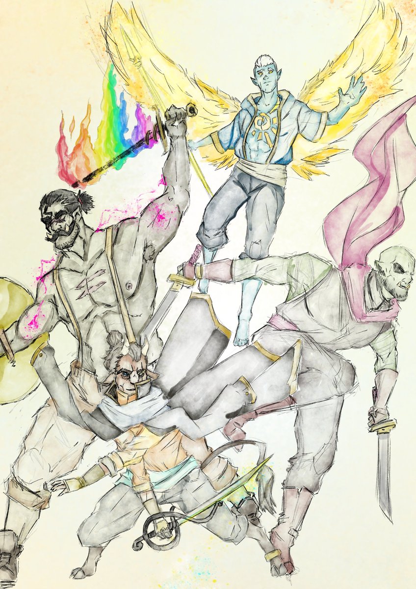 petesillince's tweet photo. The Party 

#thepart #dnd #dungeonsanddragons https://t.co/i38HgYJjPR