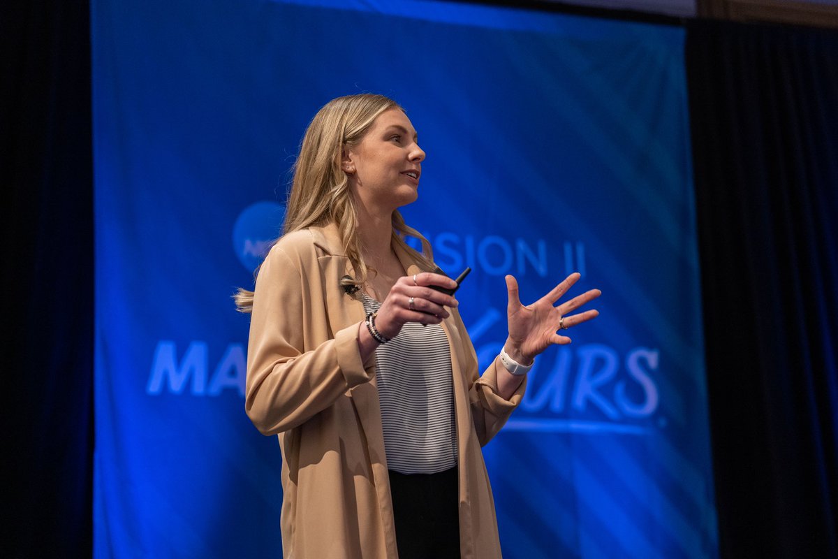 NCAADII's tweet photo. Session 1: Impact of the Student-Athlete Voice.
Thank you to our former #NCAAD2 National SAAC members for encouraging our student-athletes to use their VOICE!
#MakeItYours | #D2SAACConv https://t.co/I5rGpSeVXJ