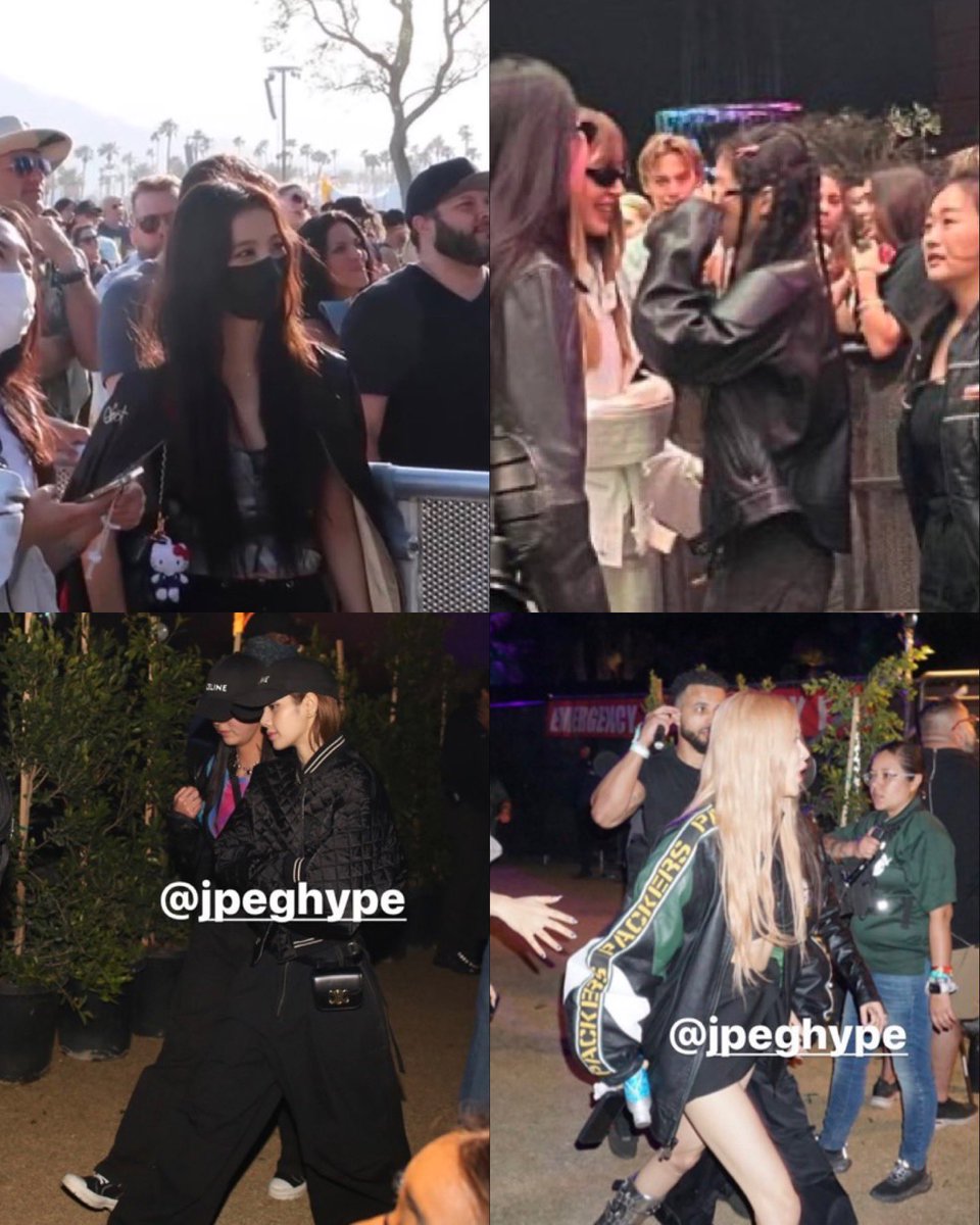 FairyMoonTori's tweet photo. All of the members of BIackpink have been spotted at Coachella ahead of their big headlining stage tonight! @BlackpinkFL_ https://t.co/5H8Jaxr78L