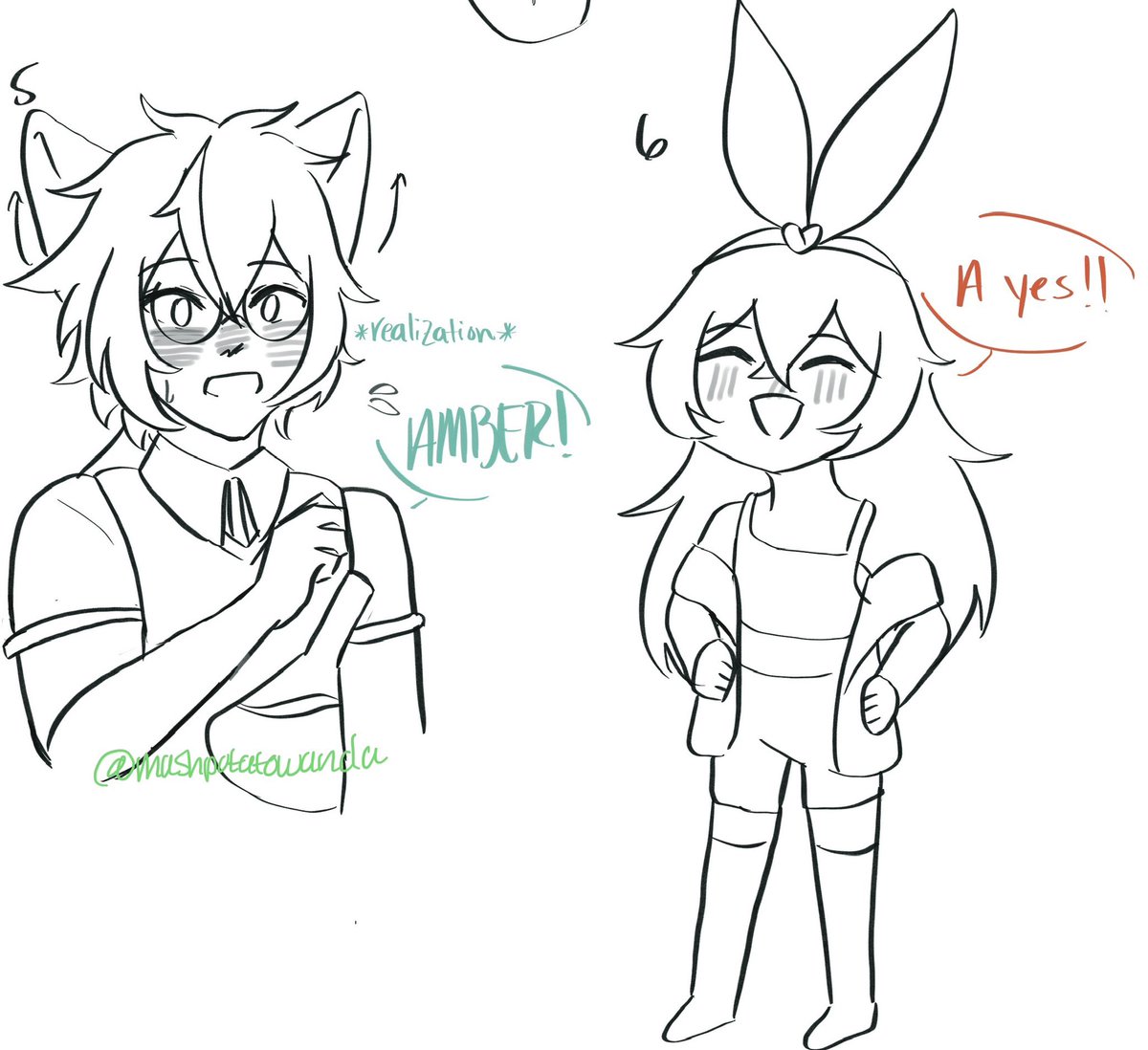 owiphony's tweet photo. A redraw and if anyone wants to color this go ahead, I’d like to see it ! #ambercrose https://t.co/Zcaz44DQgV