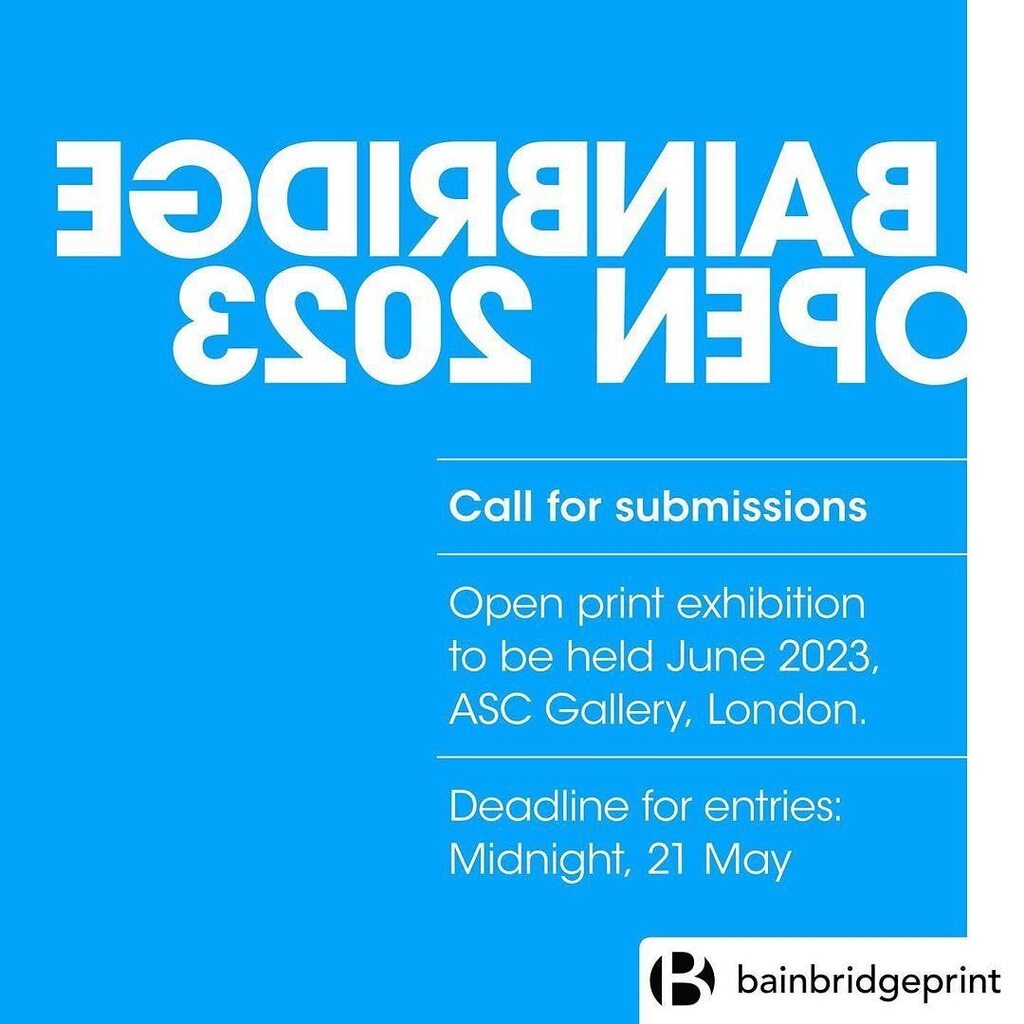 Posted @withregram • @artistopencalls 🔵➡️ @bainbridgeprint To celebrate 15 years of Bainbridge Print Studios we are delighted to be re-launching the Bainbridge Open 2023
🔵➡️ ift.tt/VbrDHjz ⬅️

an open submission competition for print based … instagr.am/p/CrEVjhXoNpr/