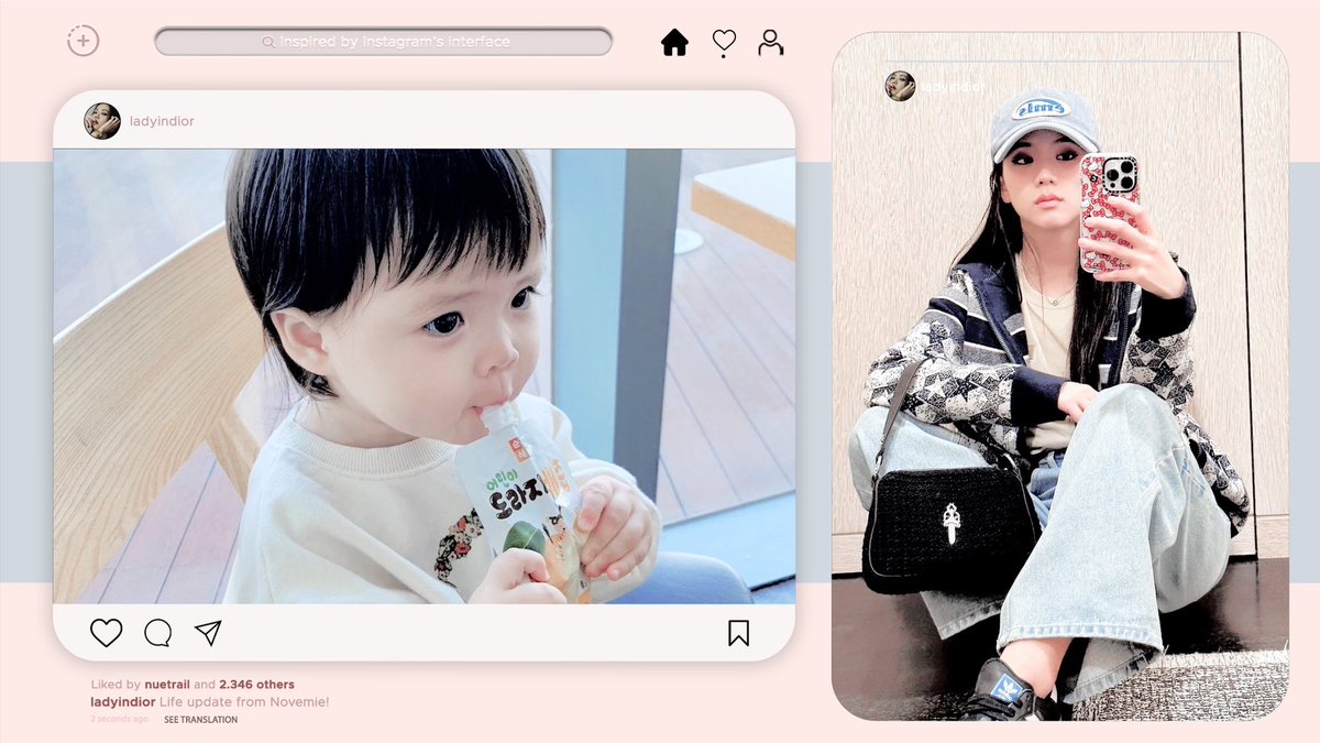 ㅤ

   ✧˚·  a.novemie posted a new          
   update .ᐟ view update now. ˚·

   ❛  I went out with this adorable babie while Kuya Dian was out with his friends.  

ㅤ