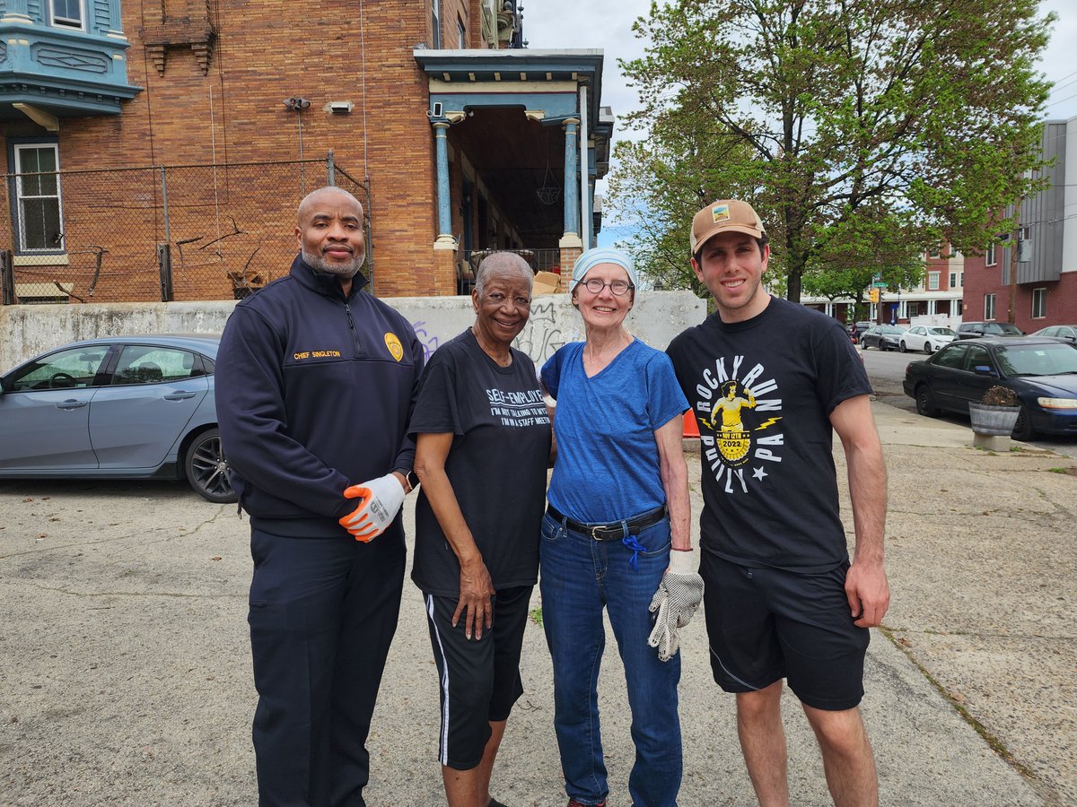 The rain held off for this year's Philly Neighborhood Spring Cleanup! 34th and Hamilton needed some TLC along with other @PoweltonVillage streets. #community #StrongerTogether #beagoodneighbor