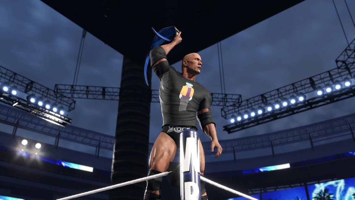 SlimChonson's tweet photo. The Rock is #PHILSQUAD @GulfCityPhil #PS5Share, #WWE2K23 https://t.co/UZDLhkaBPi
