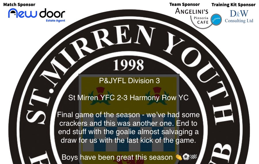 Really good effort from the boys today but ultimately coming up short. Big rebuild was required this season after losing seven of our league winning team. However the group have worked hard to gel and huge credit to the boys for a great league campaign 💪⚽️🏁

#COYS