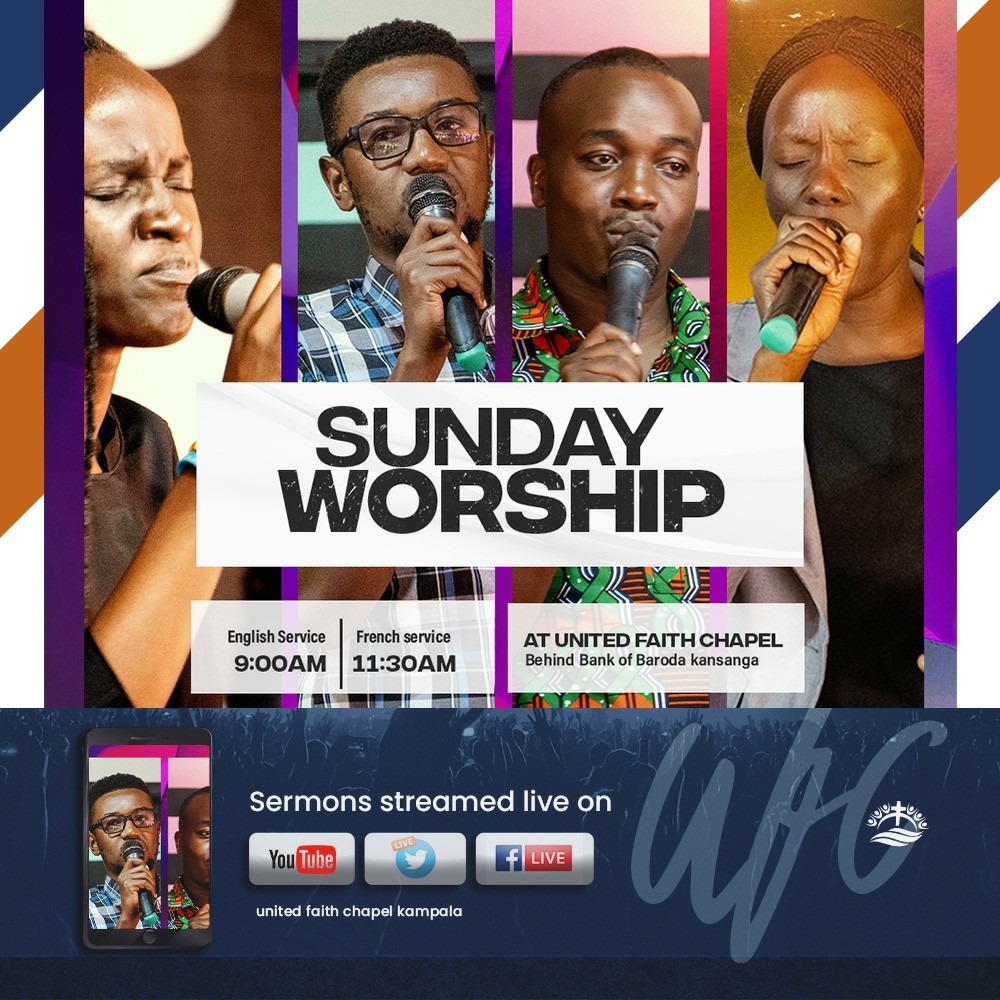 ufckampala's tweet photo. Worship with us tomorrow. Service starts at 9am and 11:30am. 

#ufckampala
#FrenchService
#EnglishService 
#SundayService https://t.co/KTaJZpVwMS