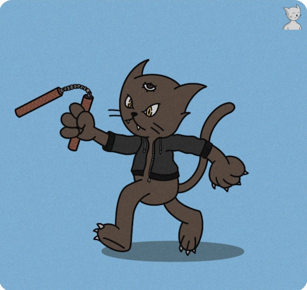 Big thanks to <a href="/FelineFiendz/">Fiendz</a> for sending me this Feline Fiend NFT for winning the Burn Of The Week (BOTW). This is truly a project and community that delivers. Plus... the art is dope too!