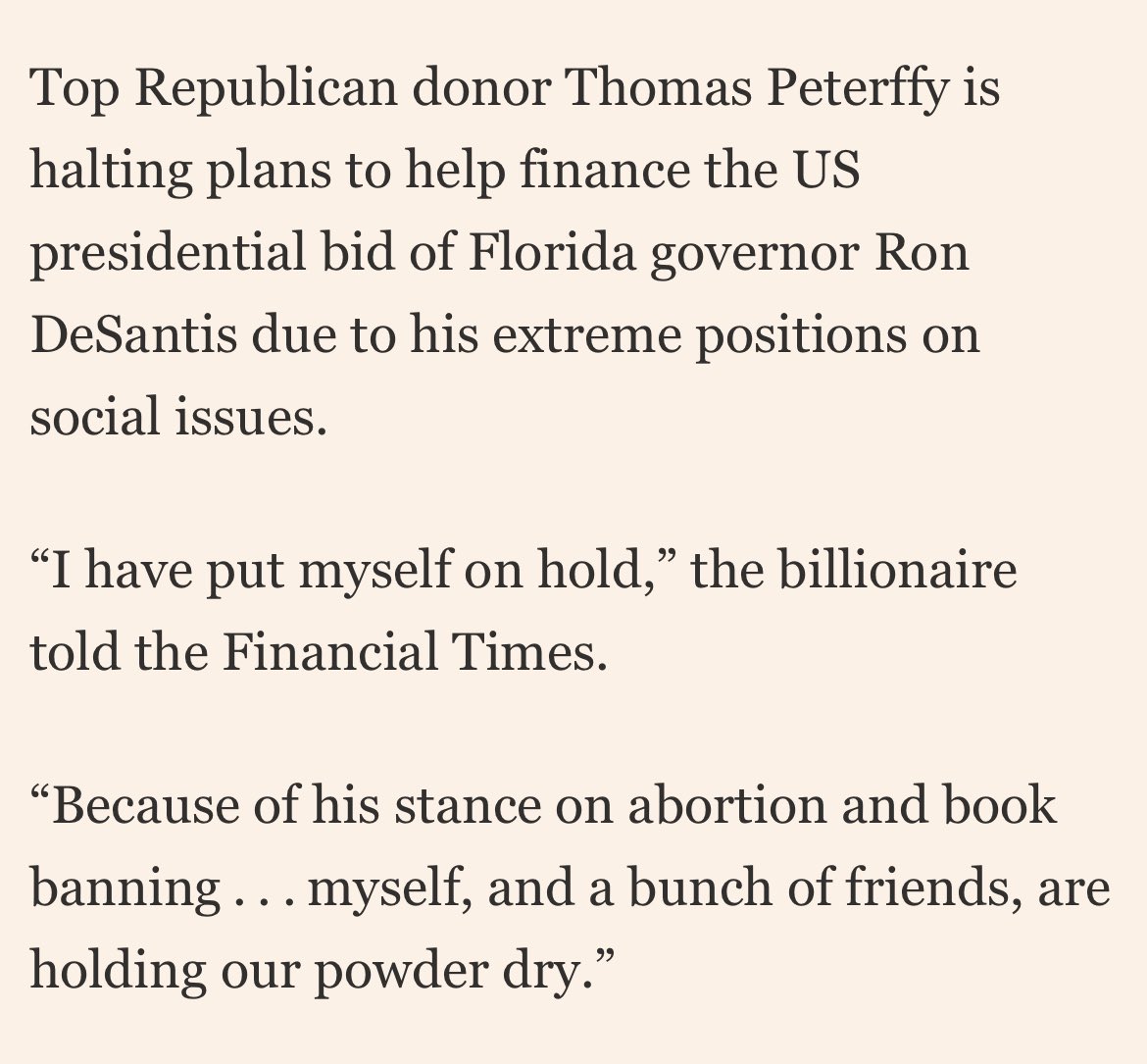 maggieNYT's tweet image. A major donor finally goes on record with what has been a whisper: donors are getting worried ft.com/content/9fa261…