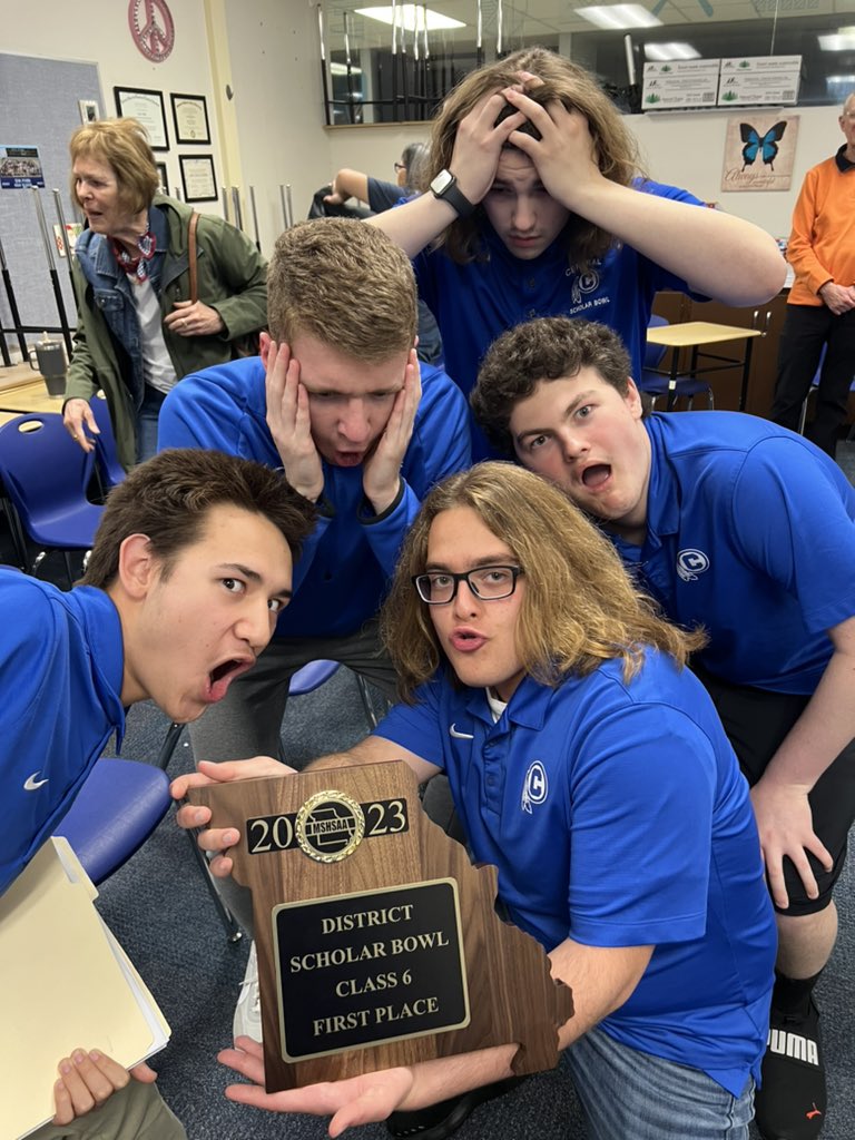 CHS_ScholarBowl's tweet photo. District 8 Champions!!!
9 Straight!!!
🏆🏆🏆🏆🏆🏆🏆🏆🏆
 
CHS 530
Oak Park 220
5-0 in District Play!

Moving on to Sectionals April 25th!! https://t.co/654R4u1Lwm