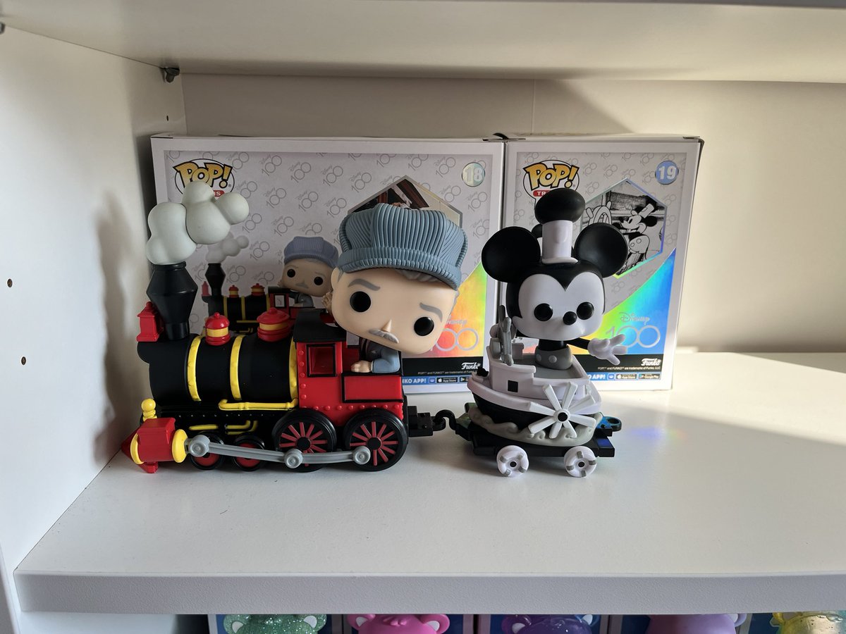 funko_finatics's tweet photo. The start of the train looks so good 🚂 #WaltDisneyWorld #MickeyMouse #trainride #poprides #funkopops #disney100 https://t.co/cXcSnbrrcH