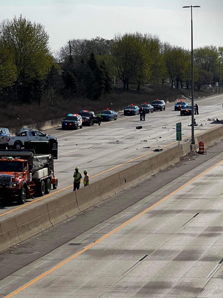 LFatal Traffic Crash:
04/15 at 9:10 AM
Location: Westbound I-696 and Gratiot.Metro North troopers were dispatched to a three car crash. The at fault driver was pronounced dead on the scene. The pick up truck was hit by another vehicle as it came to a stop in the right lane.