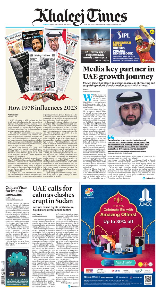 Khaleej Times on Twitter "What's making headlines today? KnowYourKT