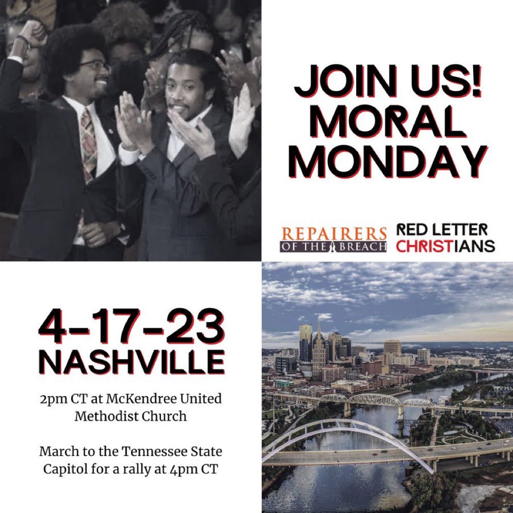 This Monday in Nashville. 

#MoralMonday with the #TenneseeThree.