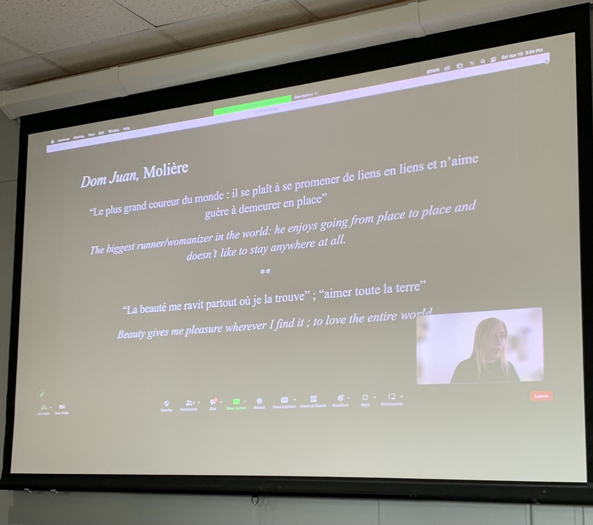 BURS_GradConf's tweet photo. We heard a multilingual panel, "Emancipation from Heteronormativity in 17th Century France and
Mexico," where Rose Tehrani explored poetry of Sor Juana and Rosamaría Roffiel and Madelyn Neal discussed Molière's "Dom Juan" https://t.co/ptYP2rT5yz