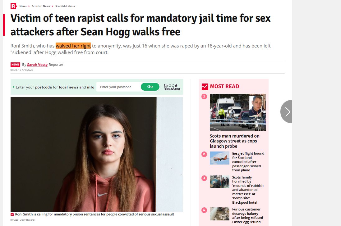 PeatWorrier's tweet photo. Until we reform Scots law - no matter how many times the Scottish media publish articles suggesting otherwise - complainers in sexual offence cases have no legal right to anonymity under current legal frameworks. https://t.co/7Ei1uElBbz