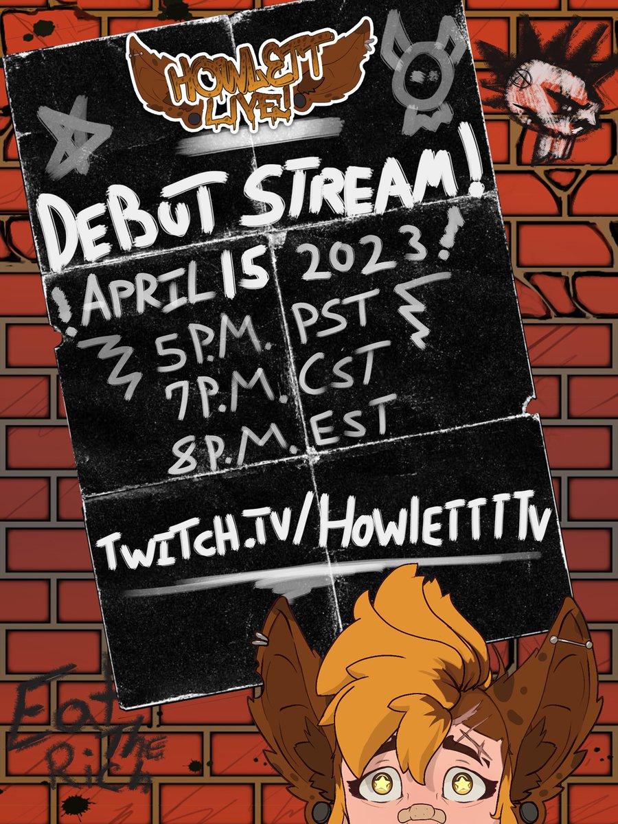 HowlettLIVE's tweet photo. Holy FRICK TODAY'S THE DAY!!! I'm going live TONIGHT at 5PM PST. BE THERE OR BE...somewhere else I guess look just come say hi! 
🔥🔥🤘💀🤘🔥🔥
#Vtuber  #darkanddarker #VtuberDebut #VtuberUprising https://t.co/uo0hpxO1I8