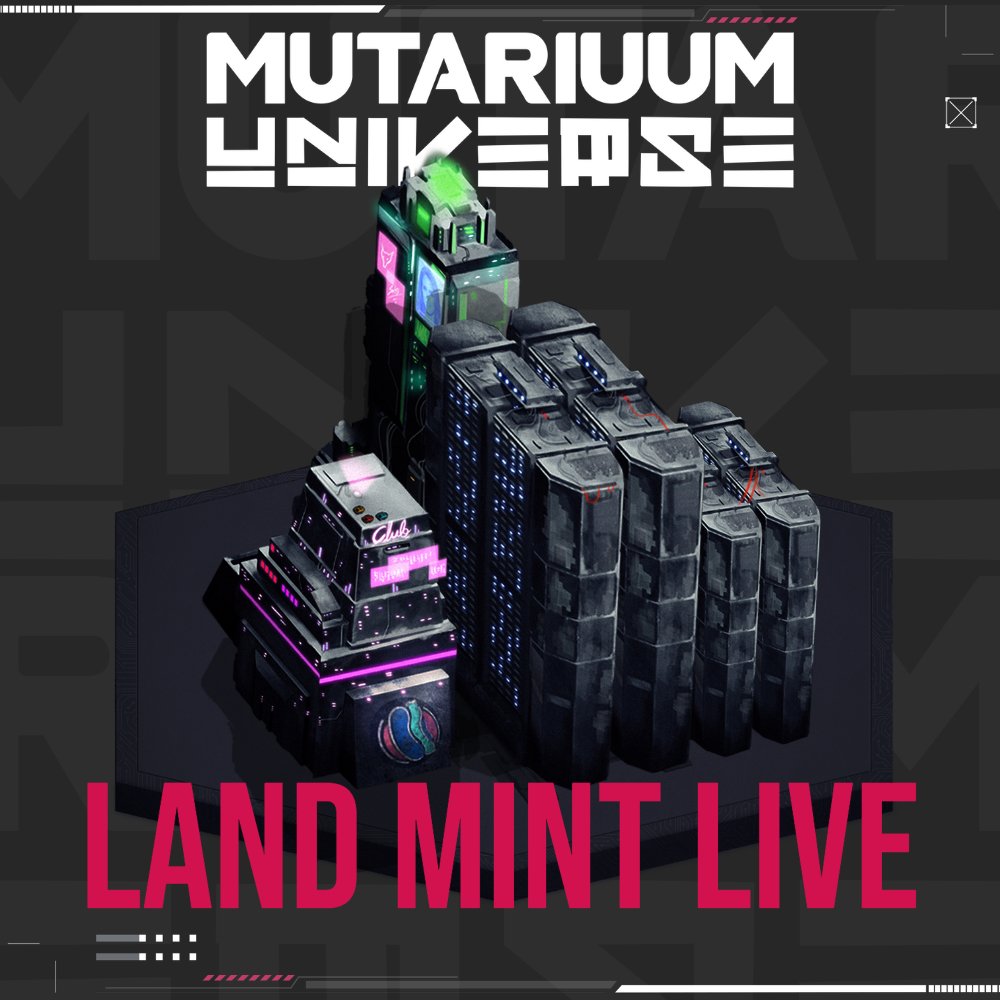 PlayMutariuum's tweet photo. ๐๐ Mint is live!!! LFG๐๐
โ
Mint your land at https://t.co/bPMy01tYNW
โ WL & Blackshard have 3h to mint!
๐๏ธ Each land minted/bought on OpenSea (48h) = 1 lottery ticket for Otherside giveaway!
๐ Citizen NFT airdrops for max. minting!
Happy minting! #PlayMutariuum https://t.co/klZDlKzGeO