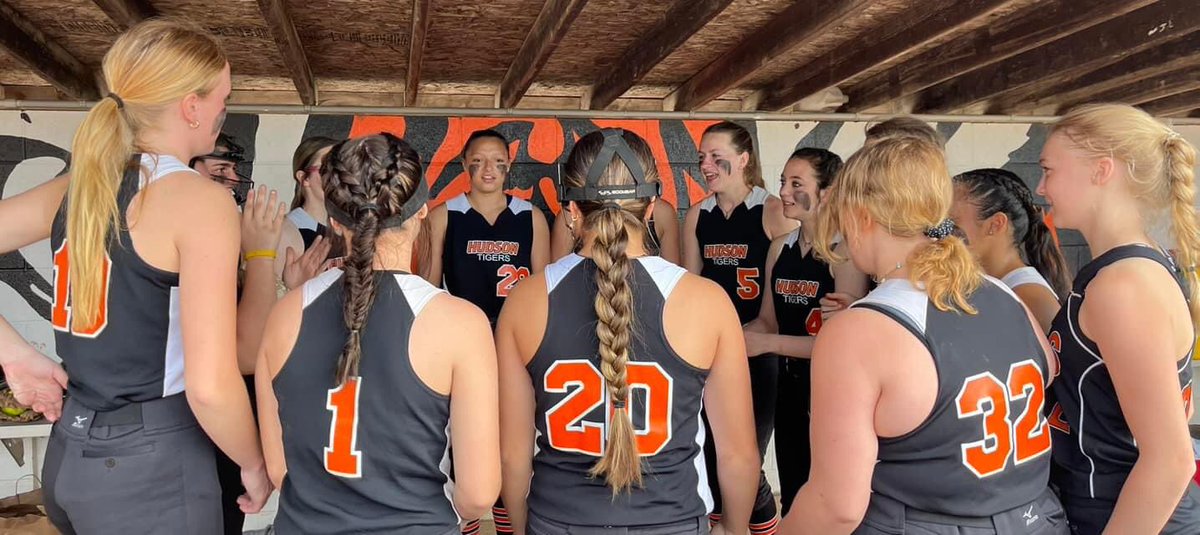 HudsonTigerSB's tweet photo. Tigers are 5-1 after a split with North Central. Game 1 was a 5-3 comeback win and game two we lost in extra innings 16-18. Freshmen Taylor Kopin had quite a day at the plate, going 7/10. https://t.co/rdLIvwWhU6