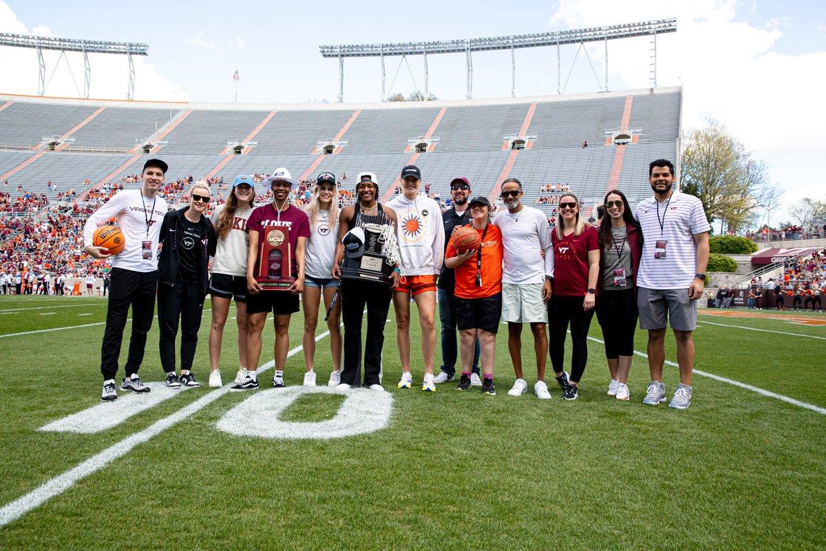 HokiesWBB's tweet photo. Took the hardware on a tour of Lane today 🤩 https://t.co/tkoduN26qb