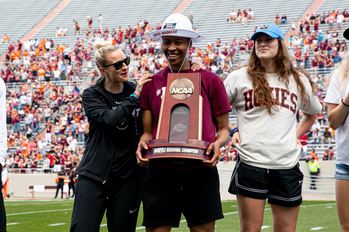 HokiesWBB's tweet photo. Took the hardware on a tour of Lane today 🤩 https://t.co/tkoduN26qb