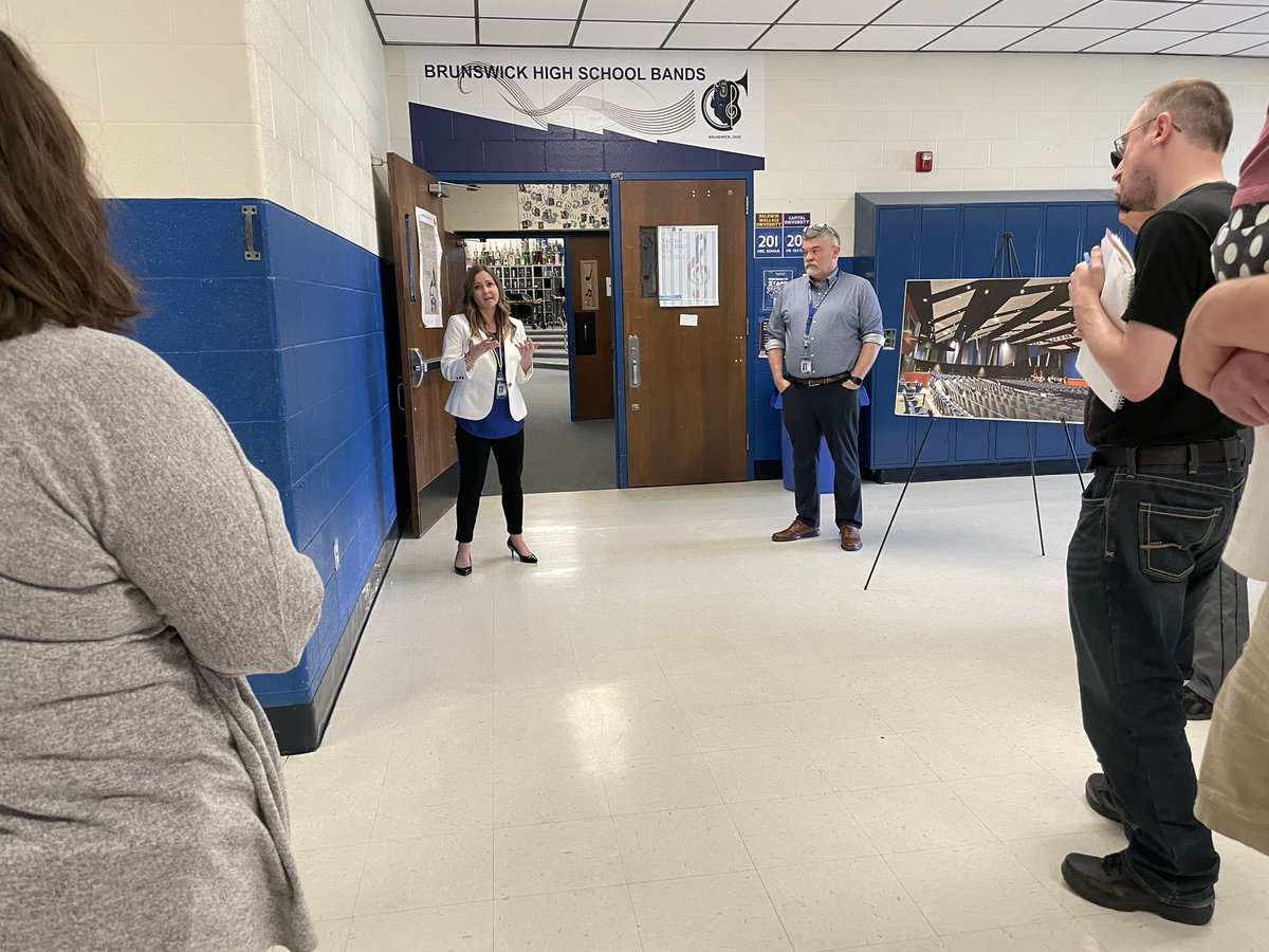 Many thanks to the community members who came to our Brunswick High School tour this afternoon. #BrunswickPRIDE