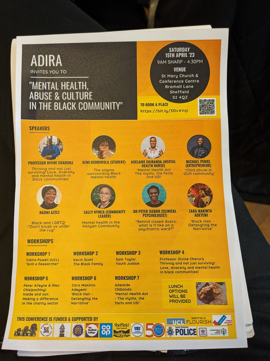 EjegiMemeh's tweet photo. Listening to inspiring speakers. Amazing mental health conference @adiraorguk Thank you for creating this space to discuss Black care, love, joy, pain, abuse, survival and "thrival" https://t.co/dIB2nRtnIS